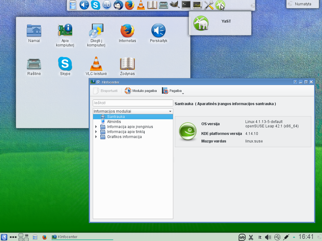 Lietukas 42.1 su KDE4